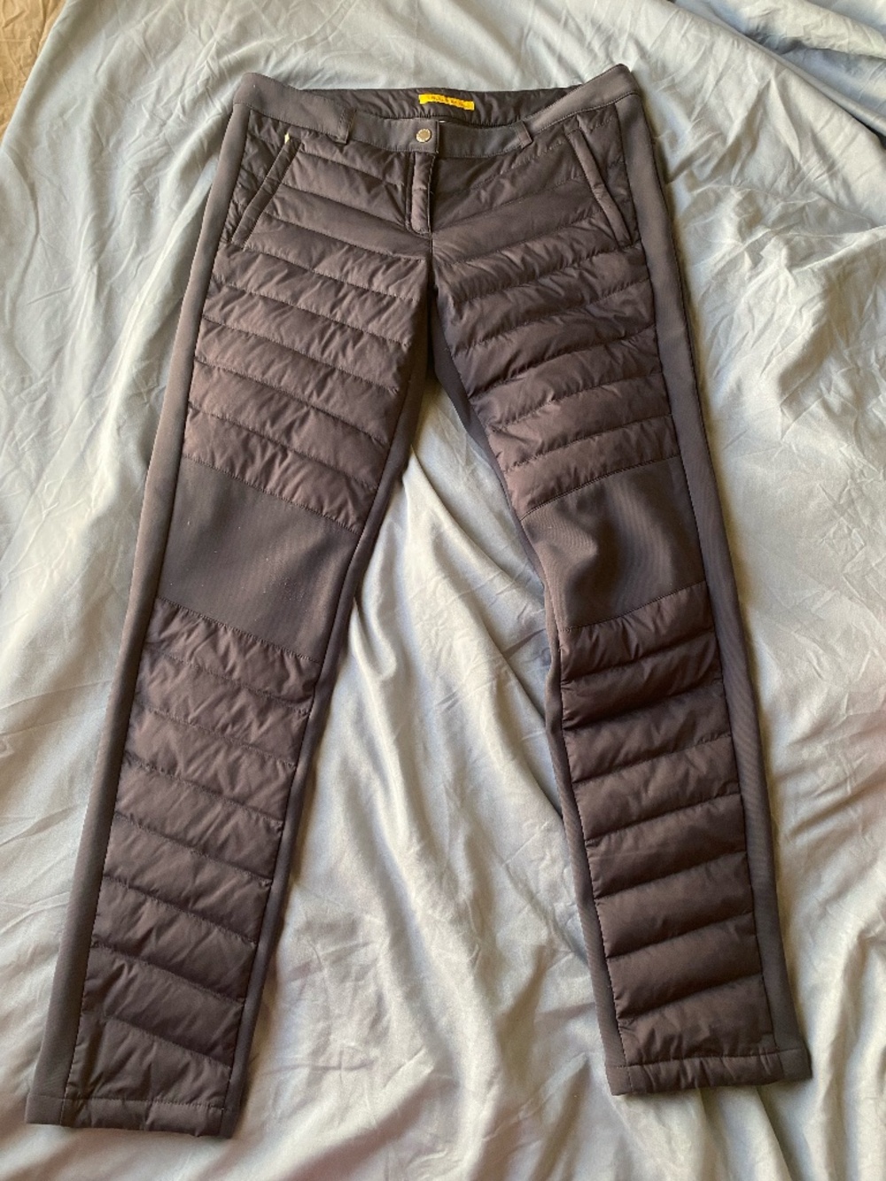Louis Castel Duck Down Padded Fleece Lined Pants Blue size S